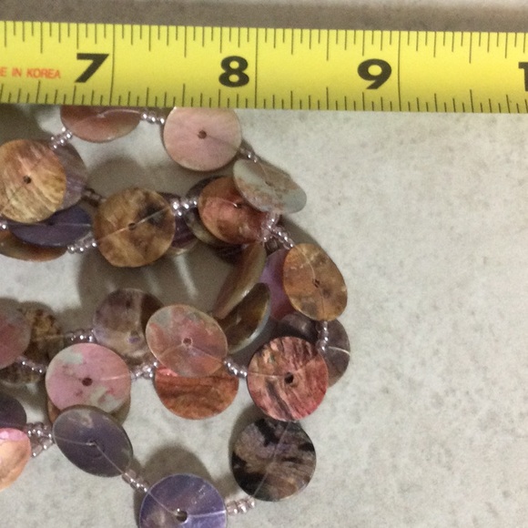 Pearl button four strand necklace - Picture 6 of 6